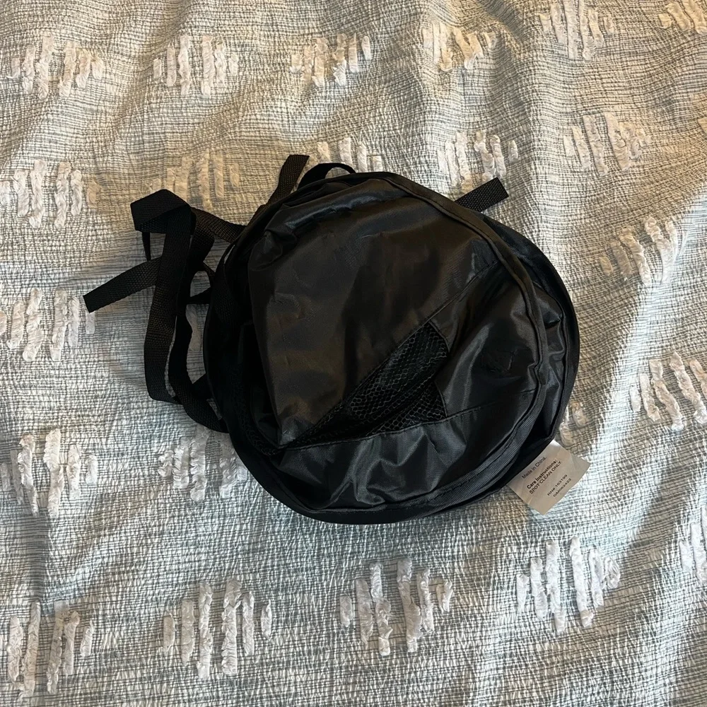 Black Backseat Dog Carrier with Mesh Pockets